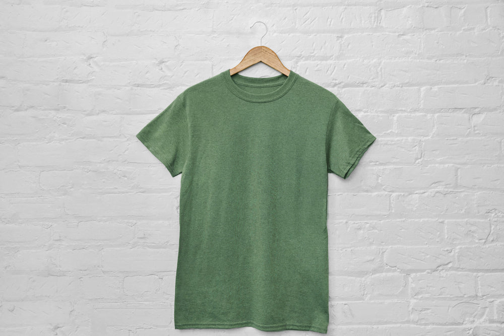 Sage green organic cotton pocket t-shirt