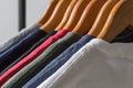 Off white oversized skater drop shoulder tees on a rack